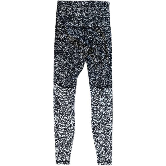 Lululemon Wunder Under Pant (Hi-Rise) Ice Breaker White Black - Picture 2 of 6